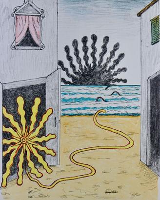 Giorgio de Chirico - “Sole e mare” (I due soli)