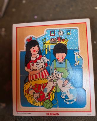 Puzzle Vintage in Legno