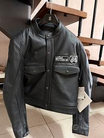 Giubbino moto in pelle
