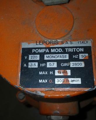 Pompa da immersione monofase