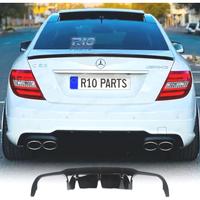 DIFFUSORE MERCEDES W204 07-14 LOOK C63 AMG NERO LU