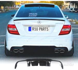 DIFFUSORE MERCEDES W204 07-14 LOOK C63 AMG NERO LU