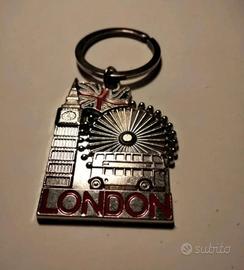 Portachiavi Londra Big Ben Bus Union Jack