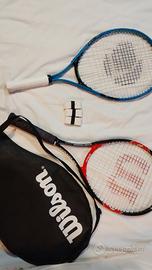 Lotto 2 racchette da tennis per bambini