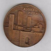 Medaglia in bronzo per la Citta' di Ascoli Piceno