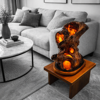 Lampada da tavolo in legno