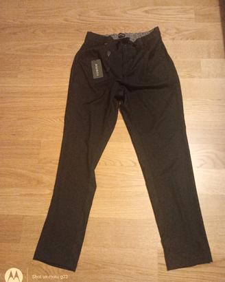 pantalone chino uomo nero 46