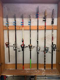 canne da pesca più accessori 