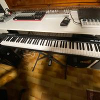 m audio keystaton 88 con pedale sp1 e alimentatore