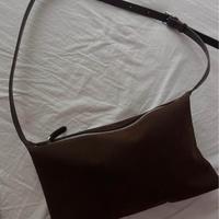 Borsa in camoscio color cioccolato