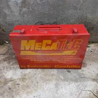 Cassetta attrezzi metallica, Castolin, vintage 