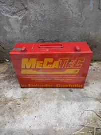 Cassetta attrezzi metallica, Castolin, vintage 
