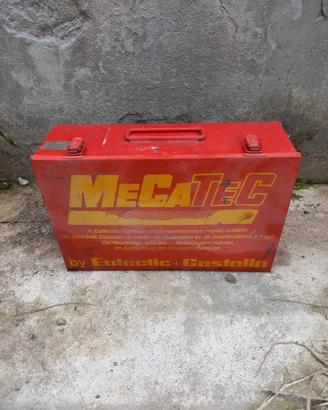 Cassetta attrezzi metallica, Castolin, vintage 