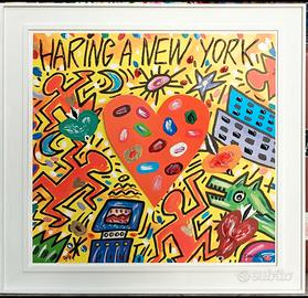 Haring a New York. Bruno Donzelli. Serigrafia 