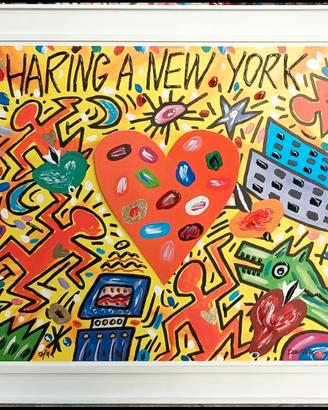 Haring a New York. Bruno Donzelli. Serigrafia 