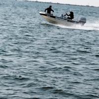 barca motore carrello