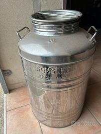 12 barili in acciaio inox da 50 litri per olio