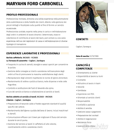 Banconiera, barista per stagione estiva