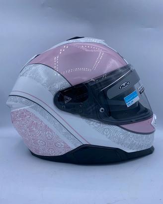 Casco Hjc i71 SERA Rosa Grigio Bianco