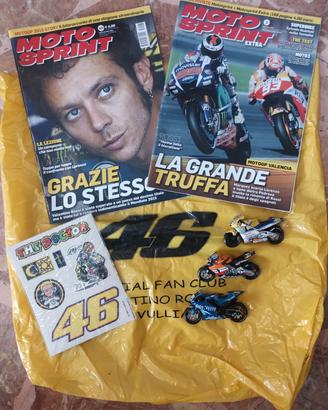 KIT 10 ADESIVI MOTO ADESIVI VALENTINO ROSSI THE DOCTOR VR46 ADESIVI