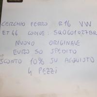 Cerchio ruota volkswagen r16