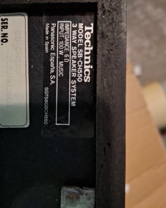 Casse Audio technics 100 watt