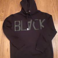 Felpa ragazzo tg XL nera cotone 