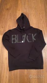 Felpa ragazzo tg XL nera cotone 