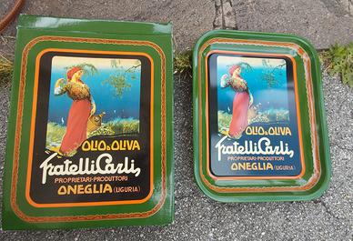vassoio+sottobicchieri olio carli