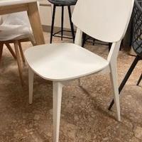 2 Sedie Zalf in legno laccato bianco