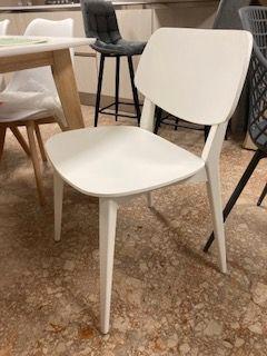 2 Sedie Zalf in legno laccato bianco
