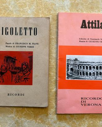 2 libretti d’opera di G. Verdi
