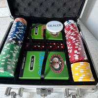 Set nuovo valigetta poker 100 fiches Dal Negro
