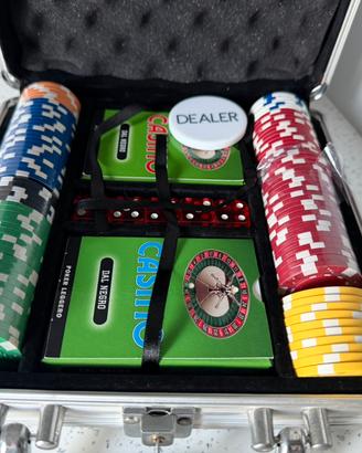 Set nuovo valigetta poker 100 fiches Dal Negro
