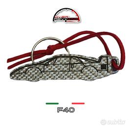 Portachiavi in fibra di carbonio Ferrari F40