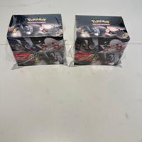 Pokemon display mini tin luce nera fuoco bianco