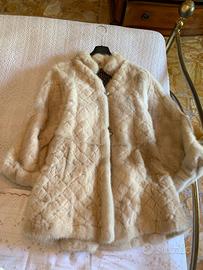 Pelliccia di visone bianco di lusso