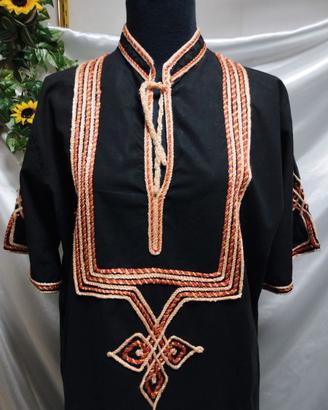 Anni '90 Tunica stile afro boho chic abito kaftano