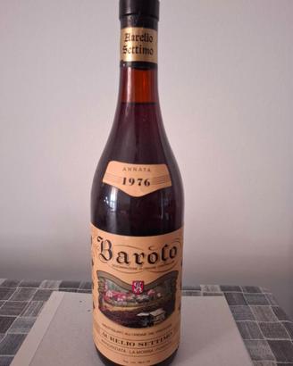 Bottiglia di vino Barolo, anno 1976 