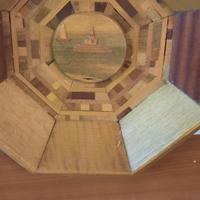 Piatto decorazioni in legno fatto a mano