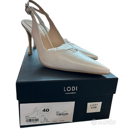 Scarpe da sposa LODI, taglia 40, tacco 10 cm