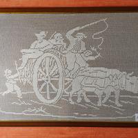 Quadro all’uncinetto 103x71