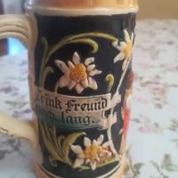 set bicchieri in ceramica da birra