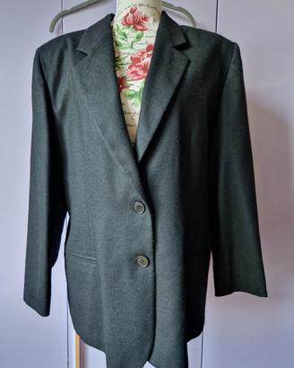 giacca nera lana vintage filato Miroglio