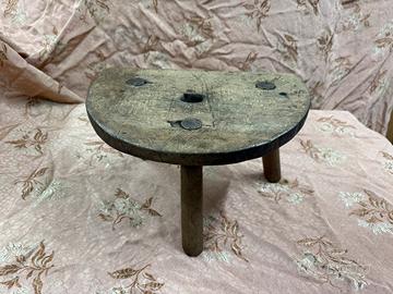 ANTICO SGABELLO DA MU GITURA ORIGINALE DEL 1900