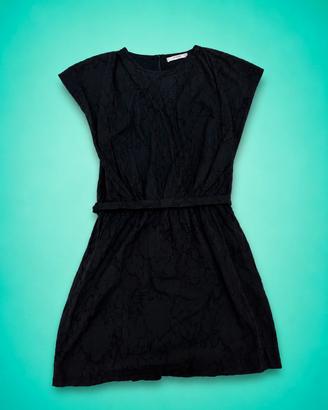 Mango Suit abito nero ricamato M elegante
