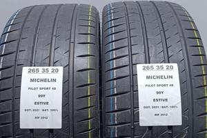 2 GOMME 265 35 20 MICHELIN 100% RIF3512