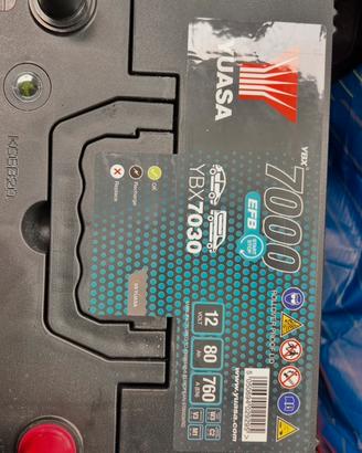 Batteria Yuasa 80Ah 760A EFB start stop nuova