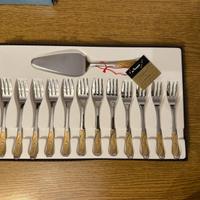 Set posate da dolce Inoxpran Linea Gold