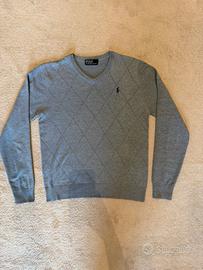 Maglione Polo Ralph Lauren L lana cashmere grigio